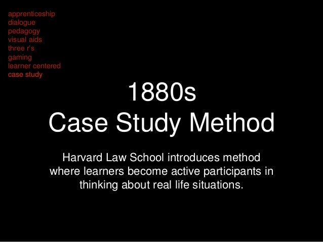 harvard law school case study method